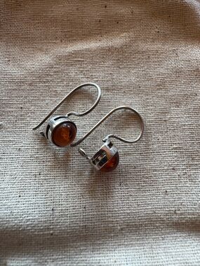 Amber earrings
